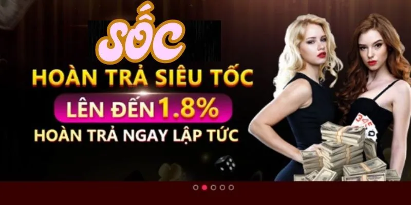 Hoàn trả siêu tốc lên đến 1,8%