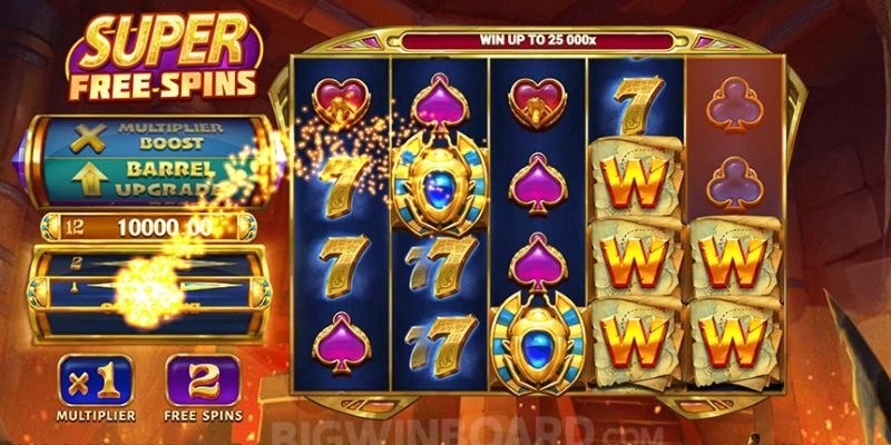 Nổ hũ săn tìm kho báu vẫn giữ lối chơi quen thuộc của slot game